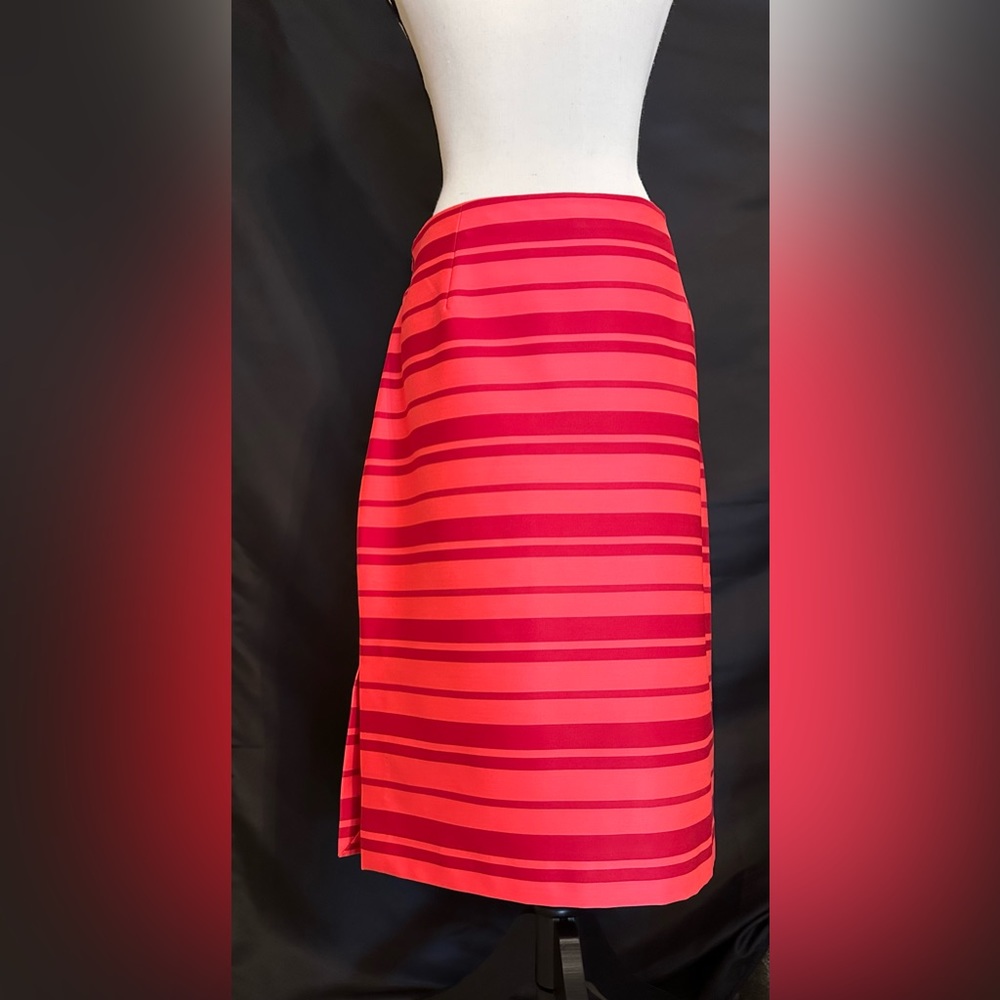 Brand New without Tags - Banana Republic Red Striped Skirt, Size 14